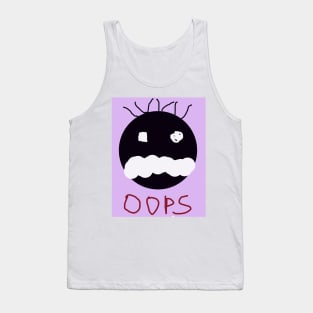 Oops Embarrassed Baby Face Tank Top